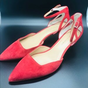 Red suede Banana Republic  pumps size 8.5